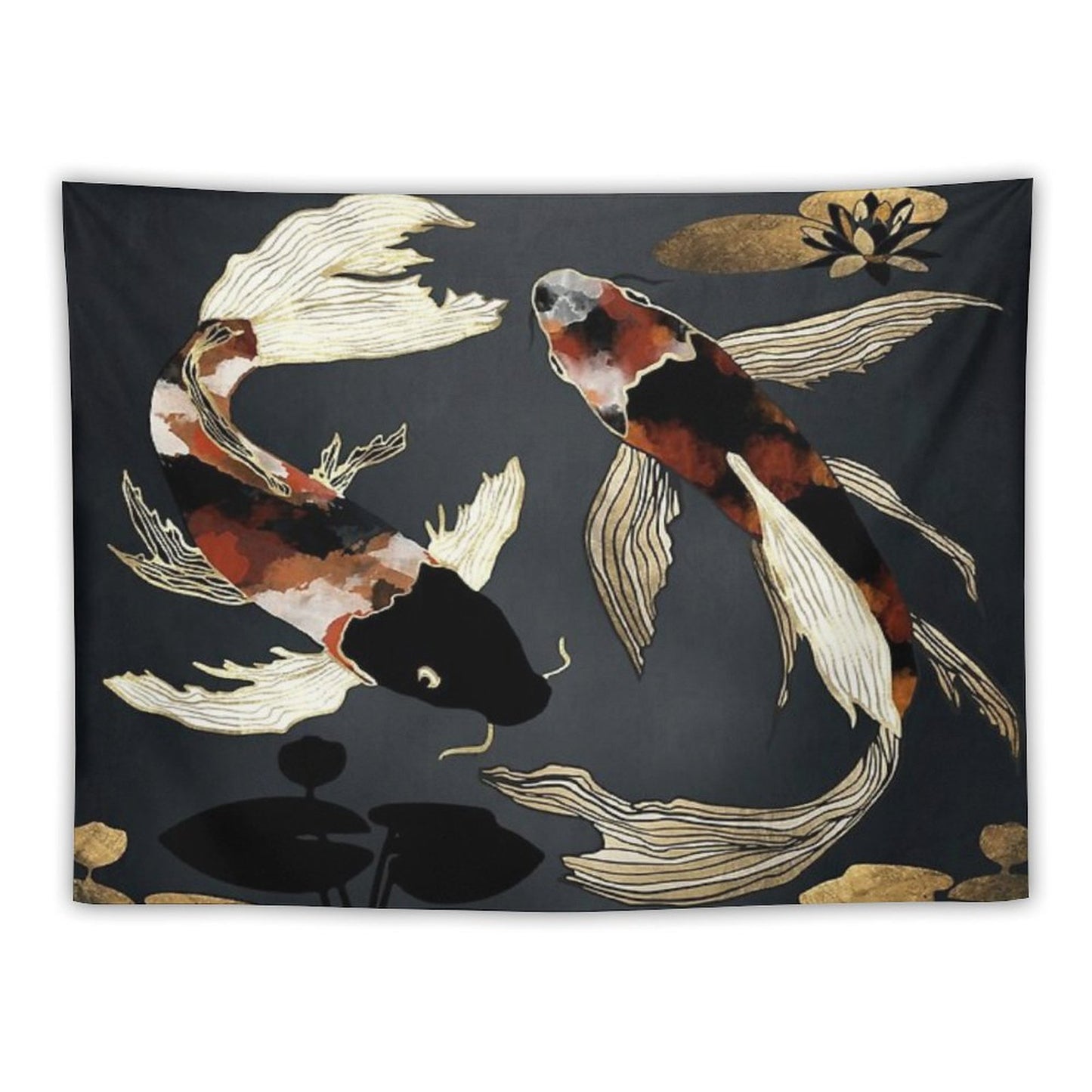 Metallic Koi IV Tapestry