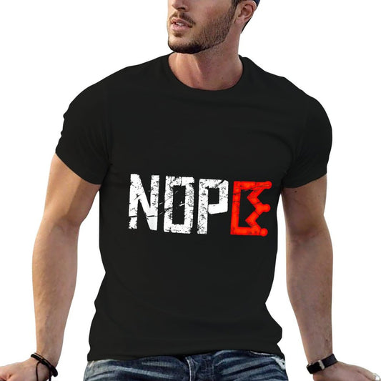 No Kings Nope Protest Sign Horizontal Trendy Pattern T-Shirt