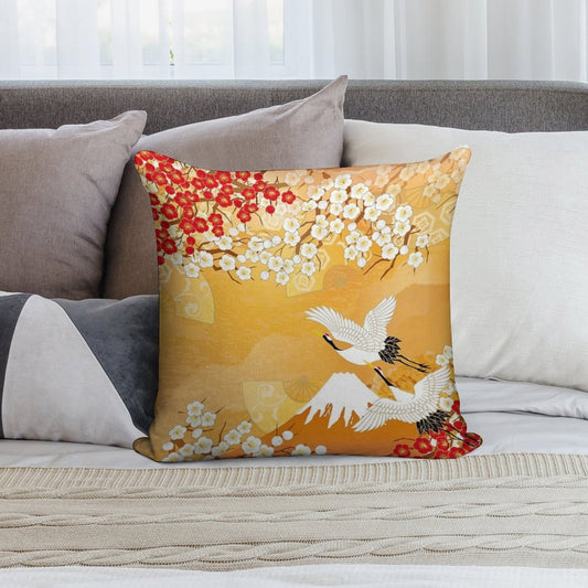 Beautiful Kimono of Japan Soft Anti-Pilling Throw Pillow