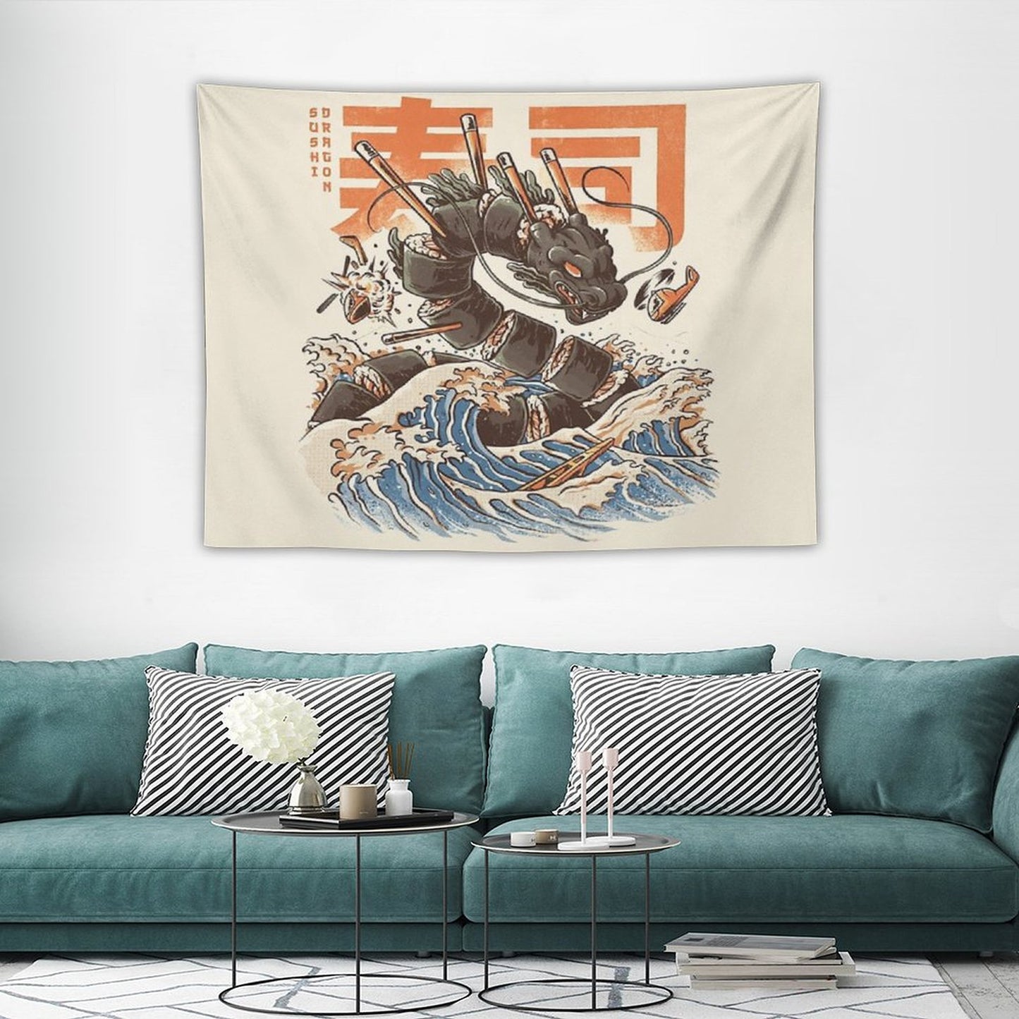 Great Sushi Dragon Tapestry