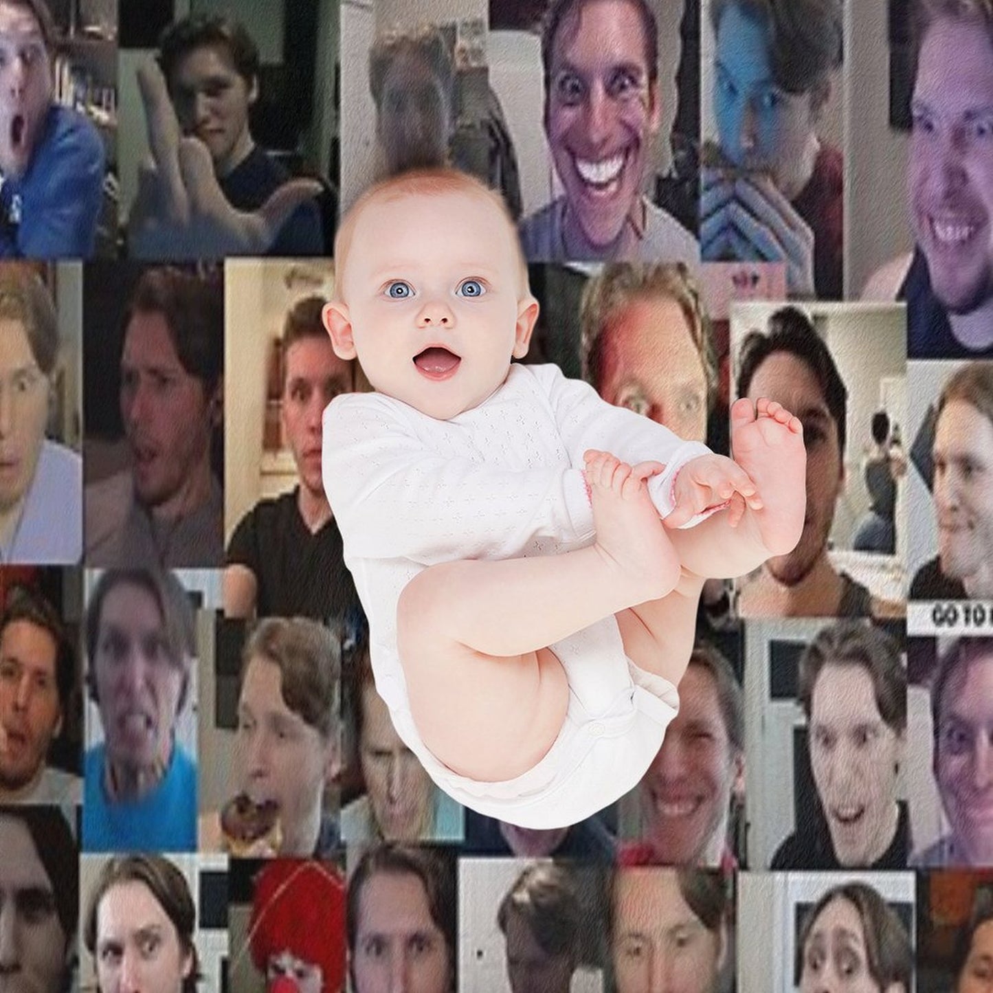Jerma Collage Throw Blanket