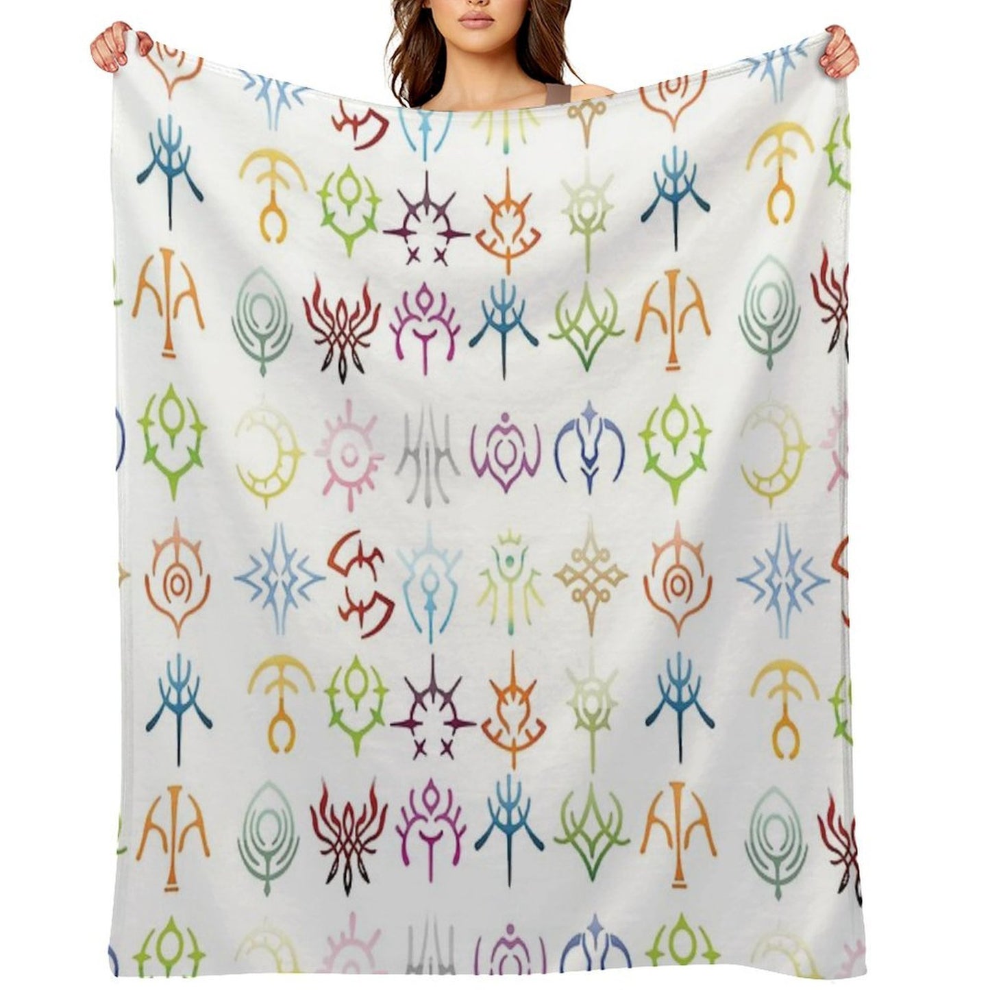 The Crests - Colored Version Throw Blanket