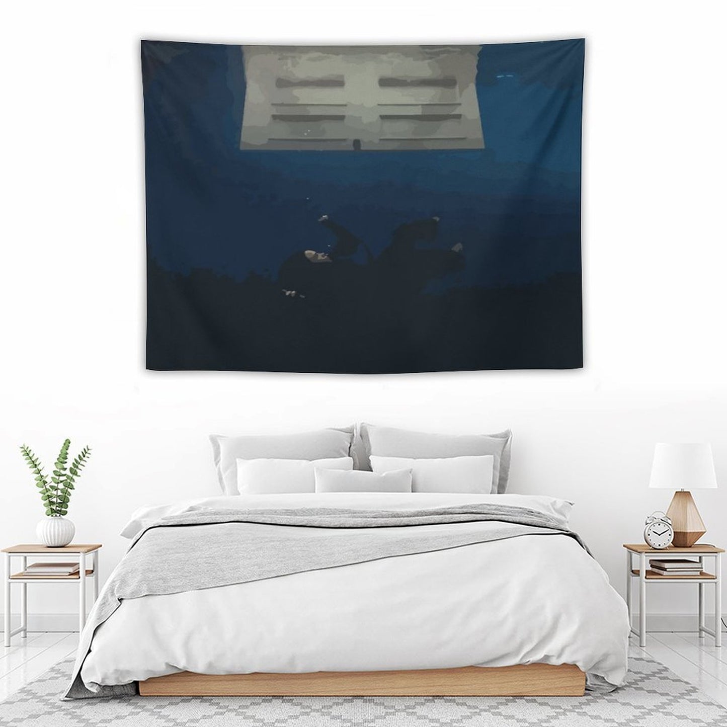 Hit Me Hard And Soft Cover Art Tapestry
