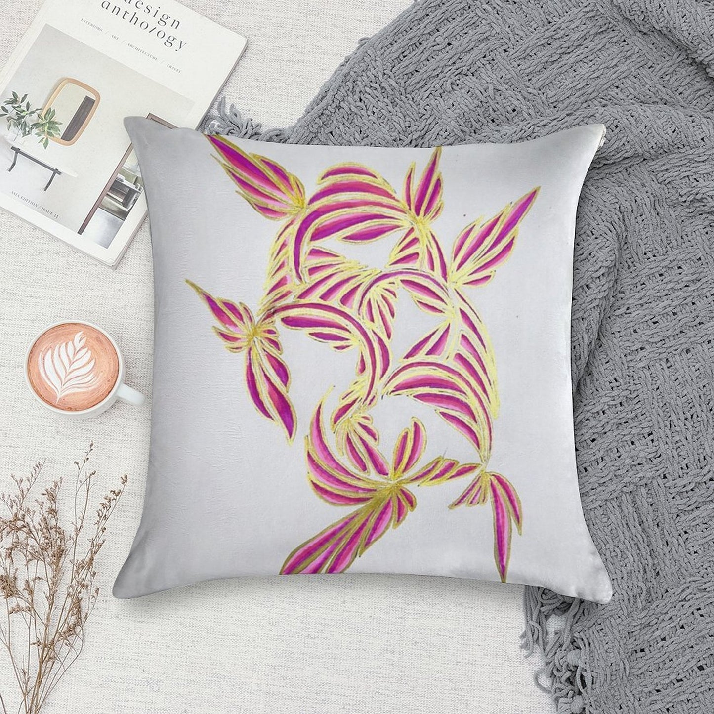Sweet Delight Soft Durable Construction Throw Pillow