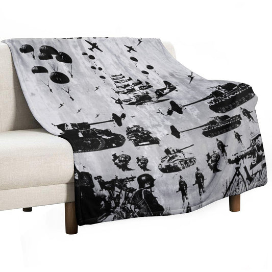 1944 WORLD WAR 2 Throw Blanket