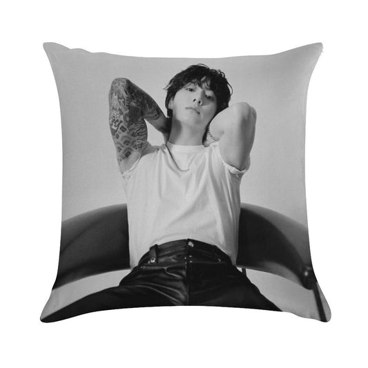 Jungkook- Seven Photoshoot Soft Washable Throw Pillow