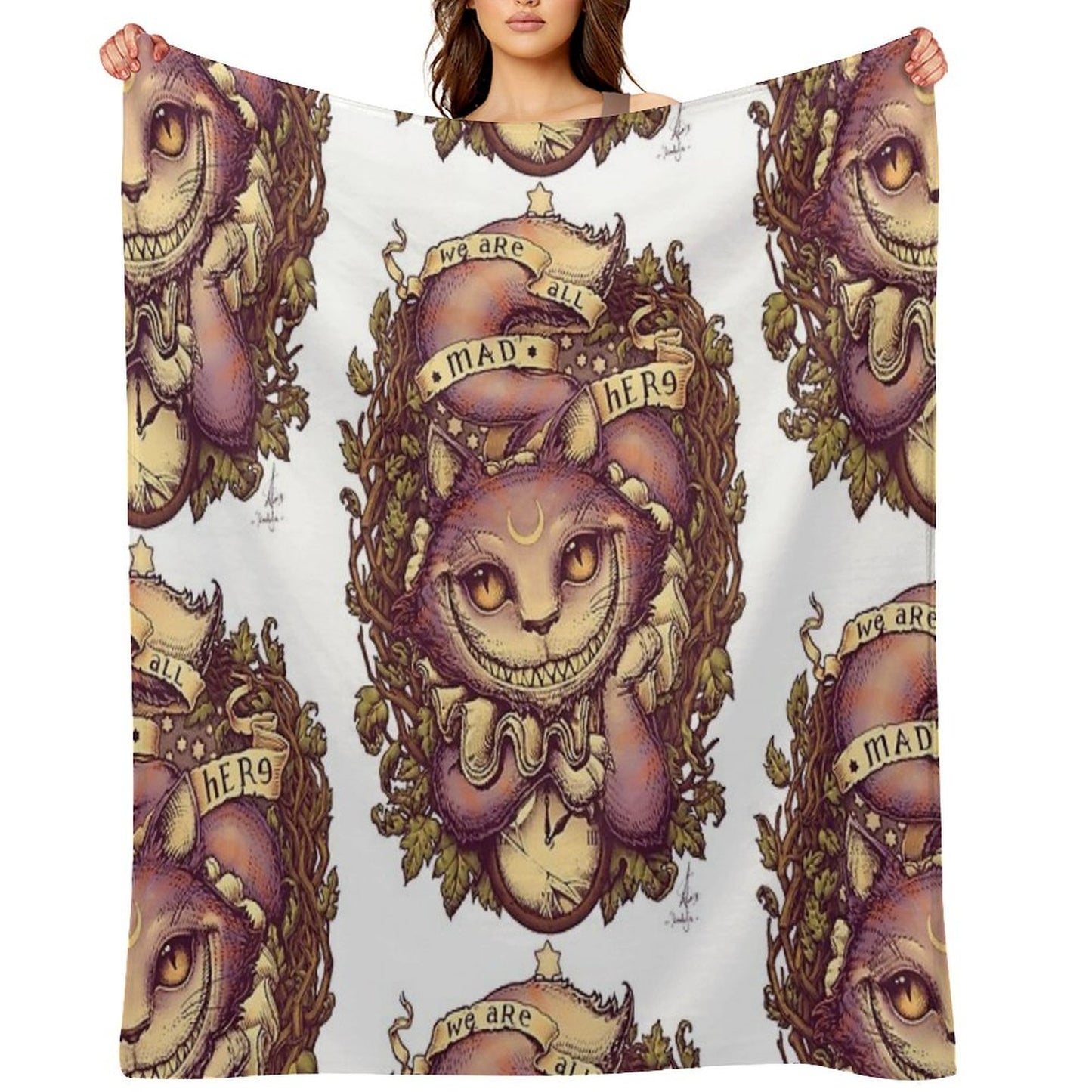 CHESHIRE CAT Throw Blanket