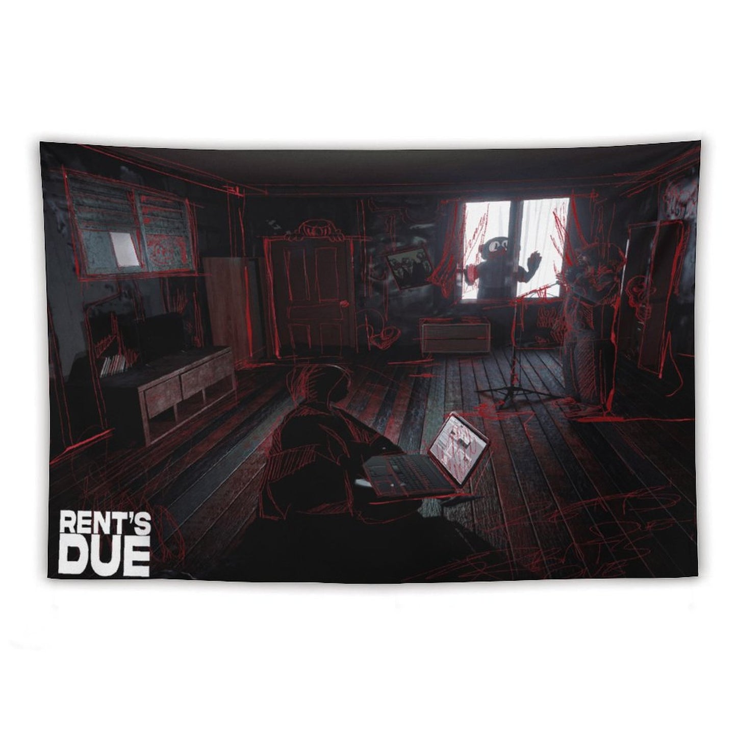 RENT’S DUE Tapestry