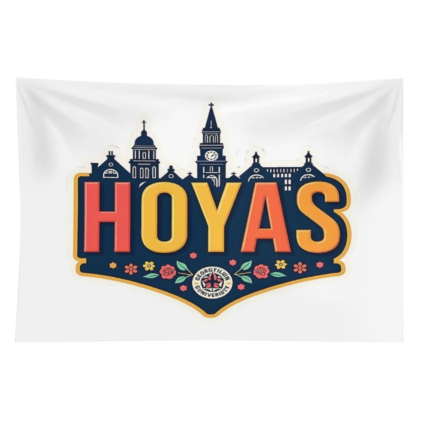 Georgetown Hoyas – Strength, Legacy & Team Spirit  NHK999 Sports Art Tapestry