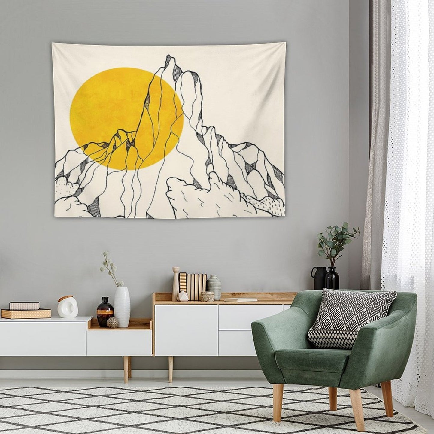 The Peak And The Waves Tapestry