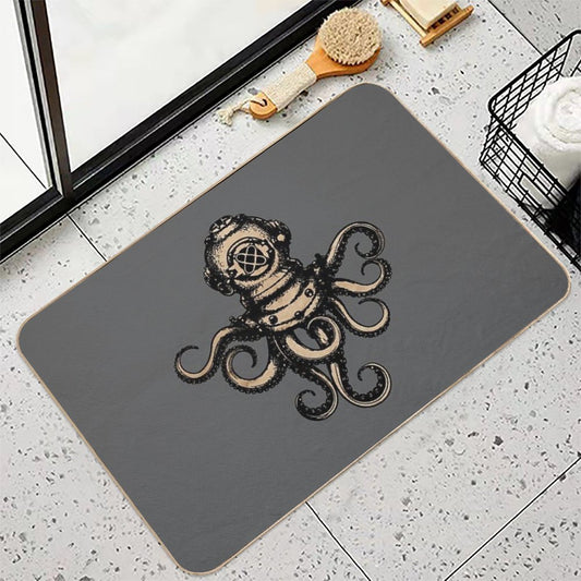 Steampunk Octopus Bath Mat