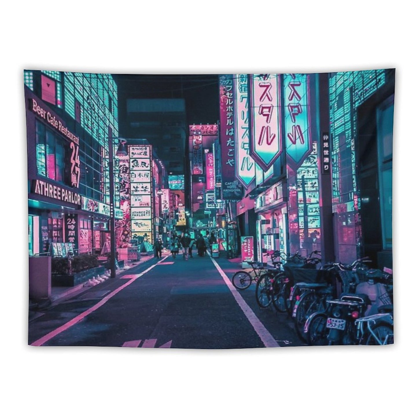 Tokyo - A Neon Wonderland Tapestry