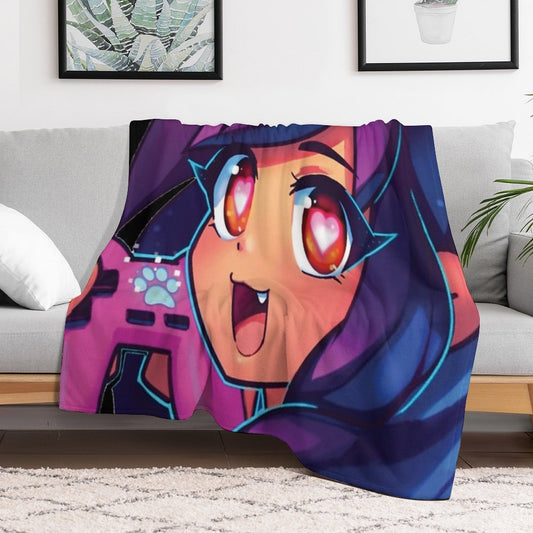 Aphmau with Video Game Throw Blanket