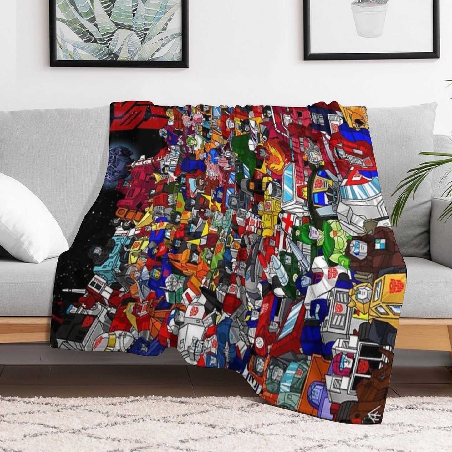 2022 Updated G1 Autobots Poster Throw Blanket