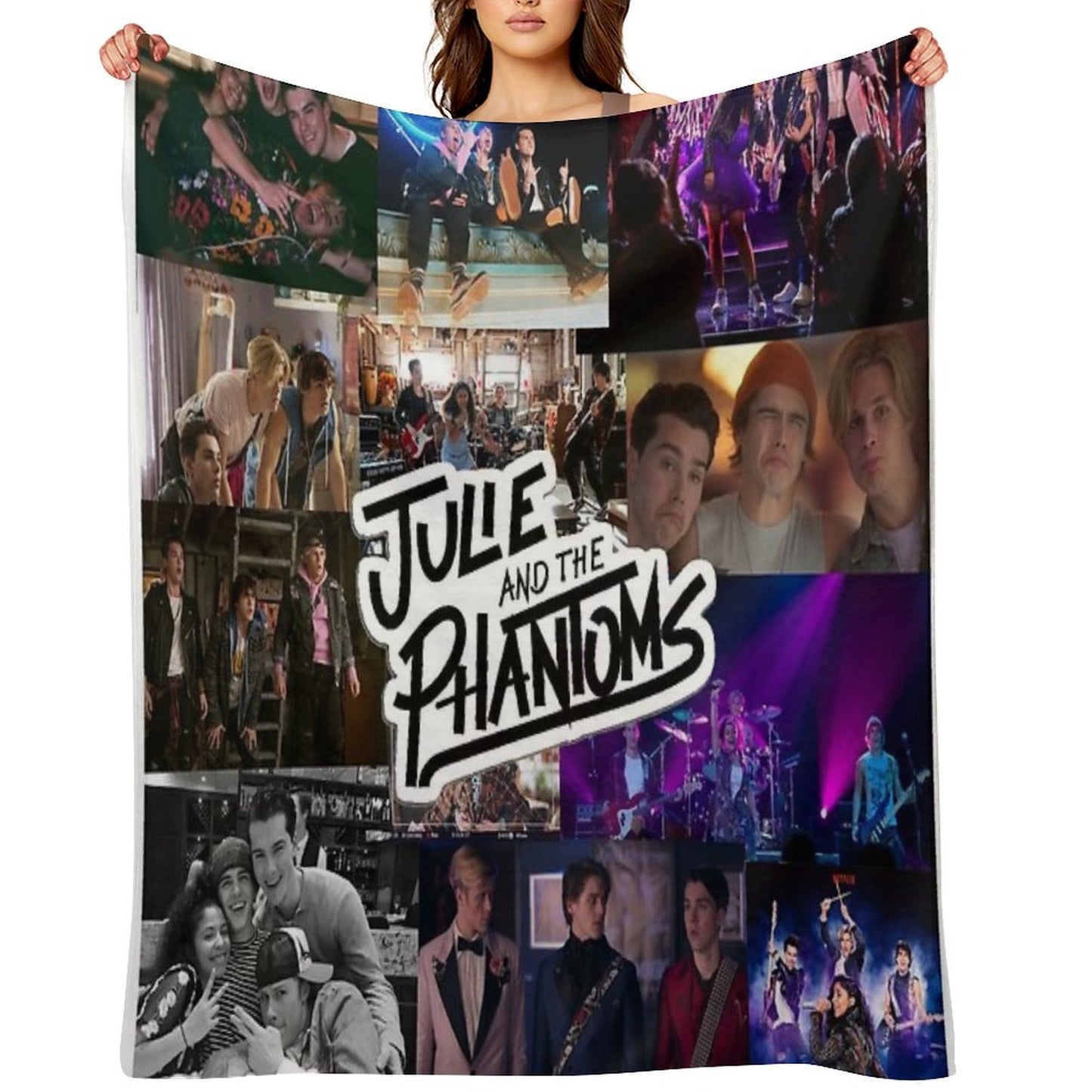 Julie And The Phantoms Band Collage Throw Blanket
