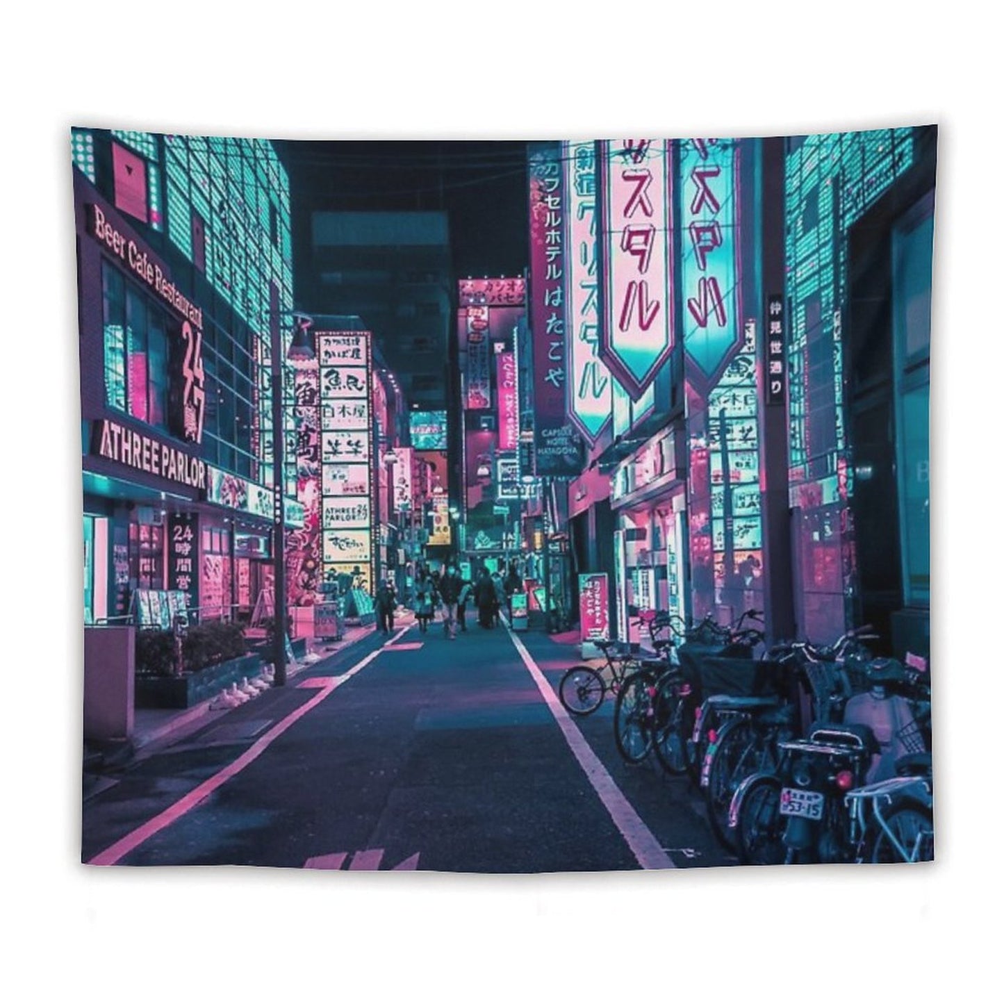 Tokyo - A Neon Wonderland Tapestry