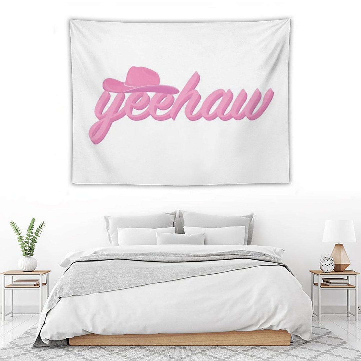 Yeehaw Cowgirl Hat Tapestry