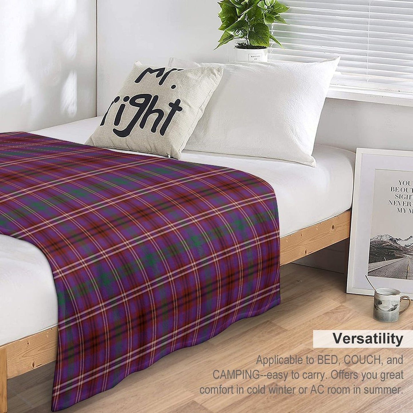 MCCALL (MacColl, McColl) Tartan ✧ Scottish Highland Clan & Family Name Tartan Throw Blanket