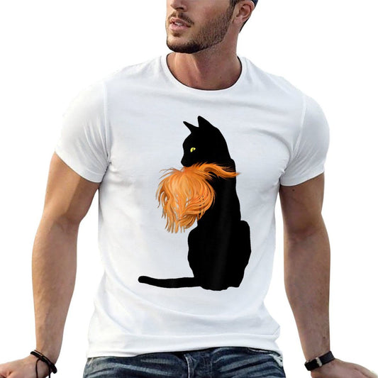 Cat Ladies for Kamala, Funny, Cat, Trump Hair, Womens Comfortable T-Shirt