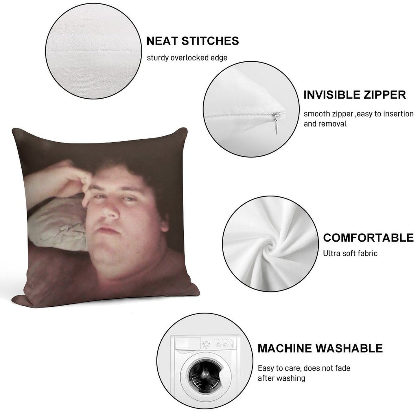 Horny Ogre Soft Fade-Resistant Throw Pillow
