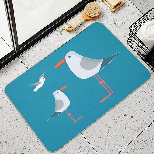 Coastal Happiness Ocean Bath Mat