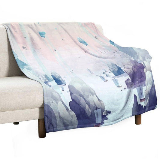 Edge of The Earth Throw Blanket