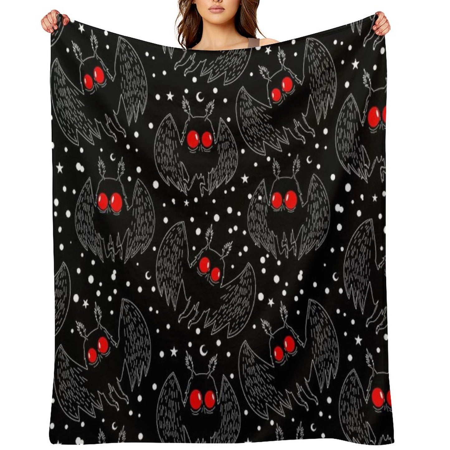 Mothman Night Throw Blanket