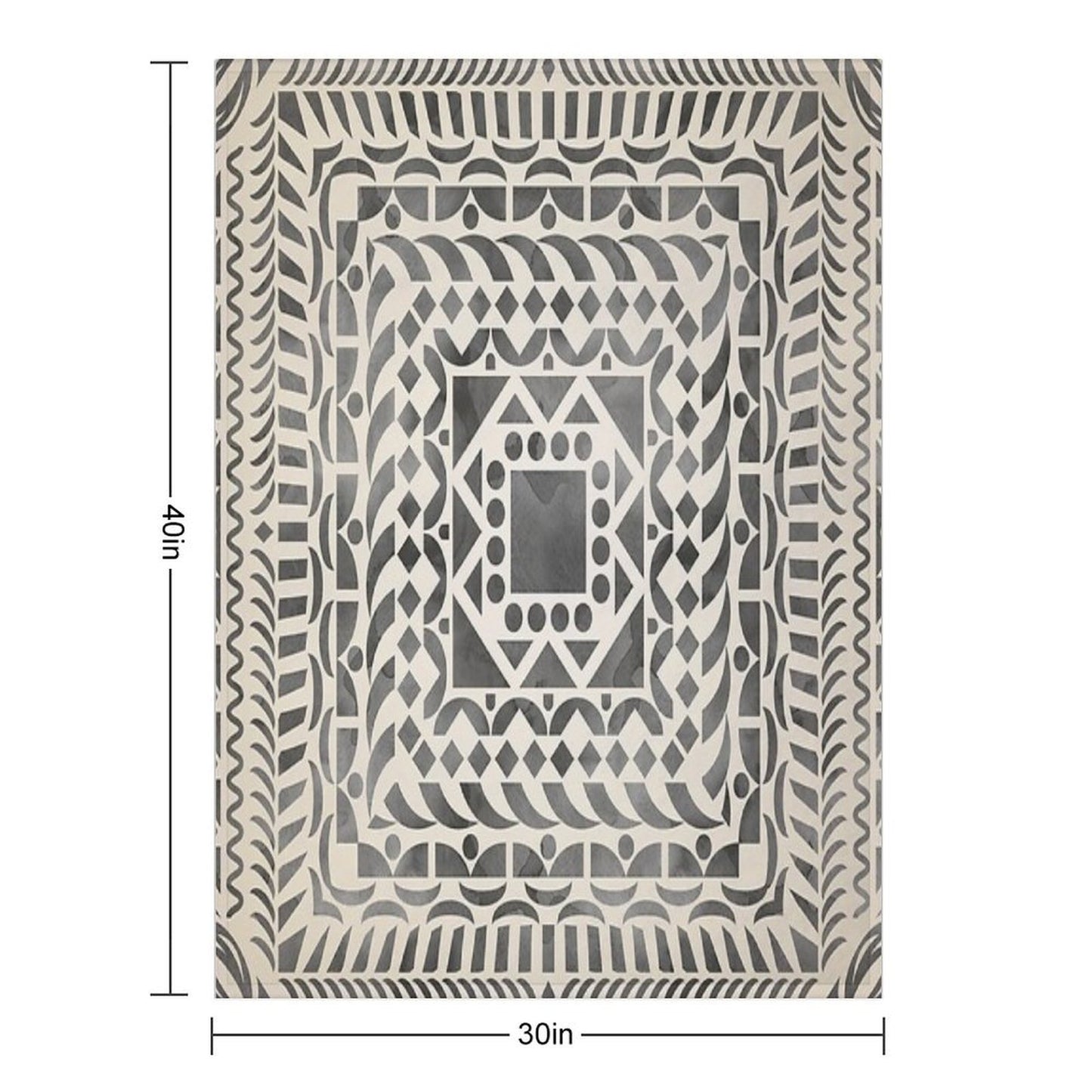 Watercolor Mandala Mandala8w Throw Blanket
