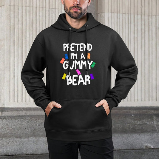 Pretend Im A Gummy Bear Funny Lazy Halloween Costume Versatile Streetwear Hoodie