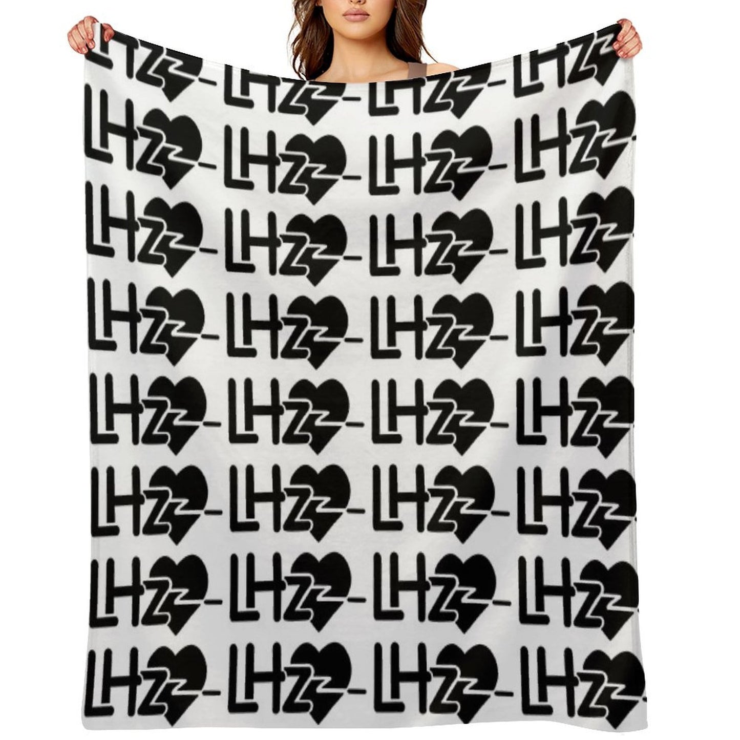 LHZ (Black) Throw Blanket