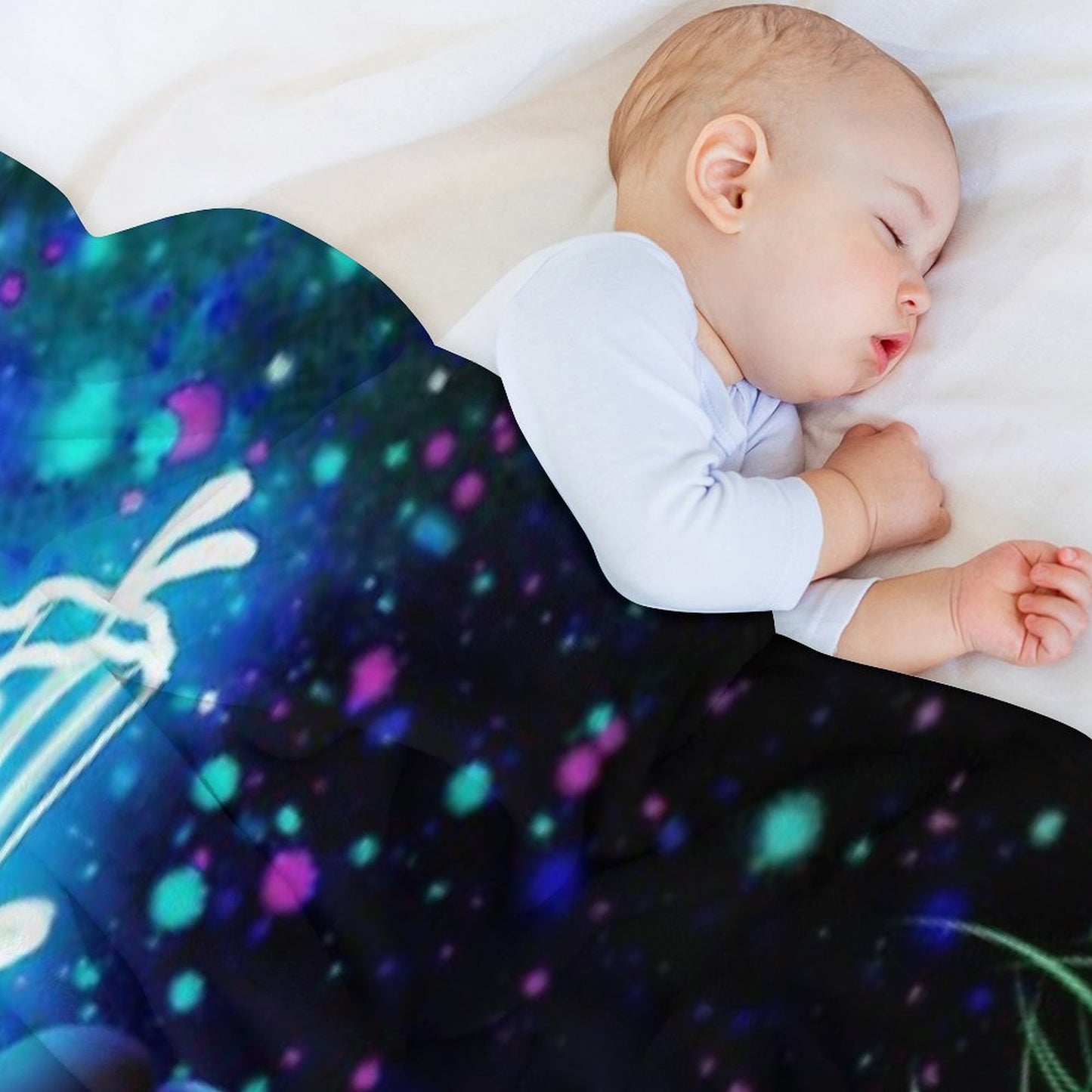 Stitch Butterfly Starry Sky Throw Blanket