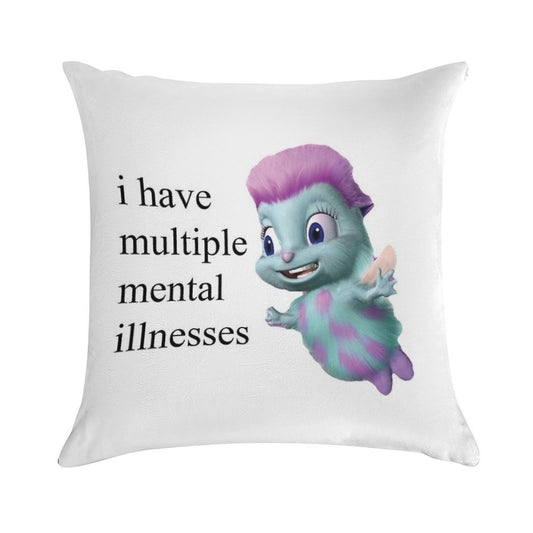 Bibble Mental Illness Rights Soft Style Accent Throw Pillow
