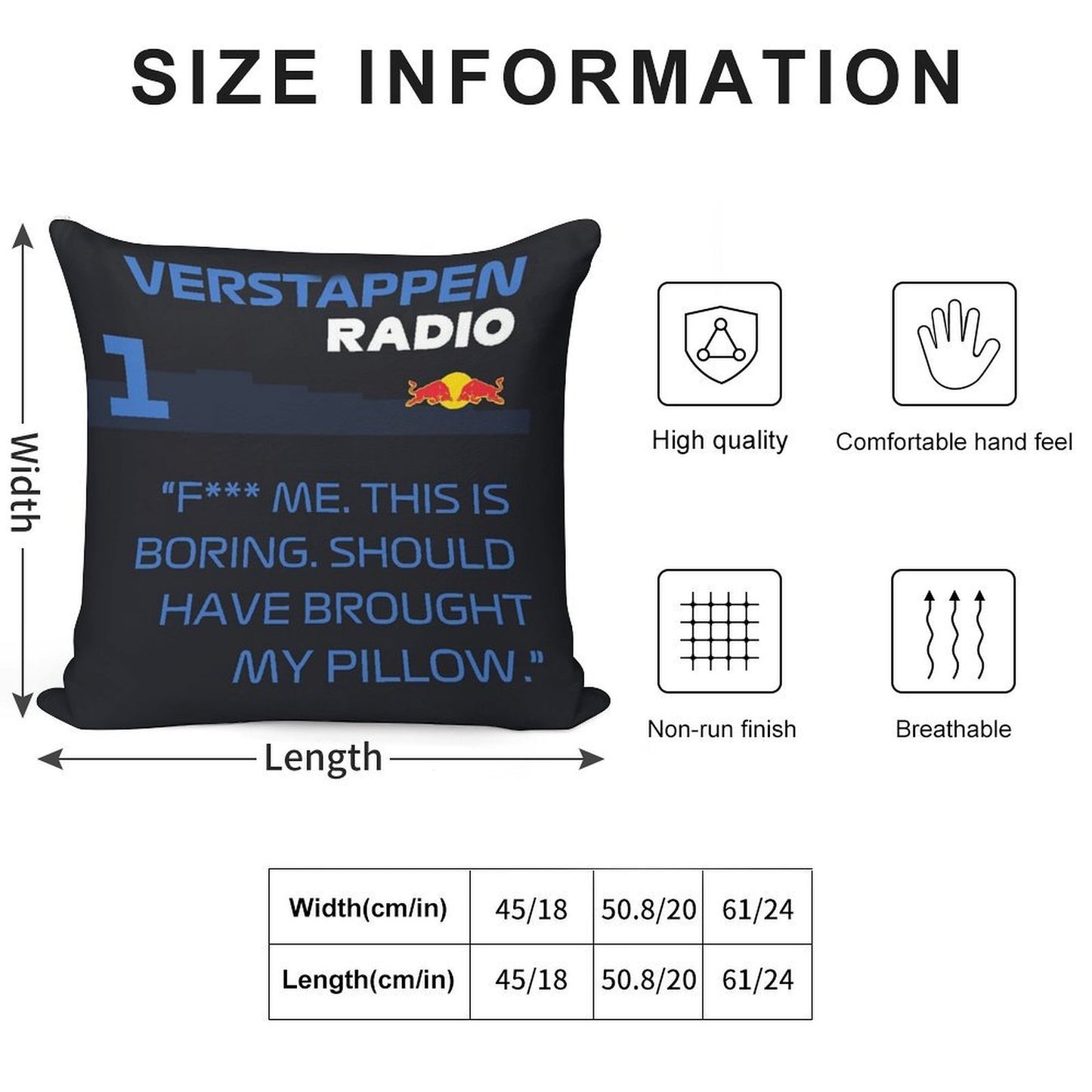 Should Have Brought My Pillow Soft Reinforced Edging Throw Pillow