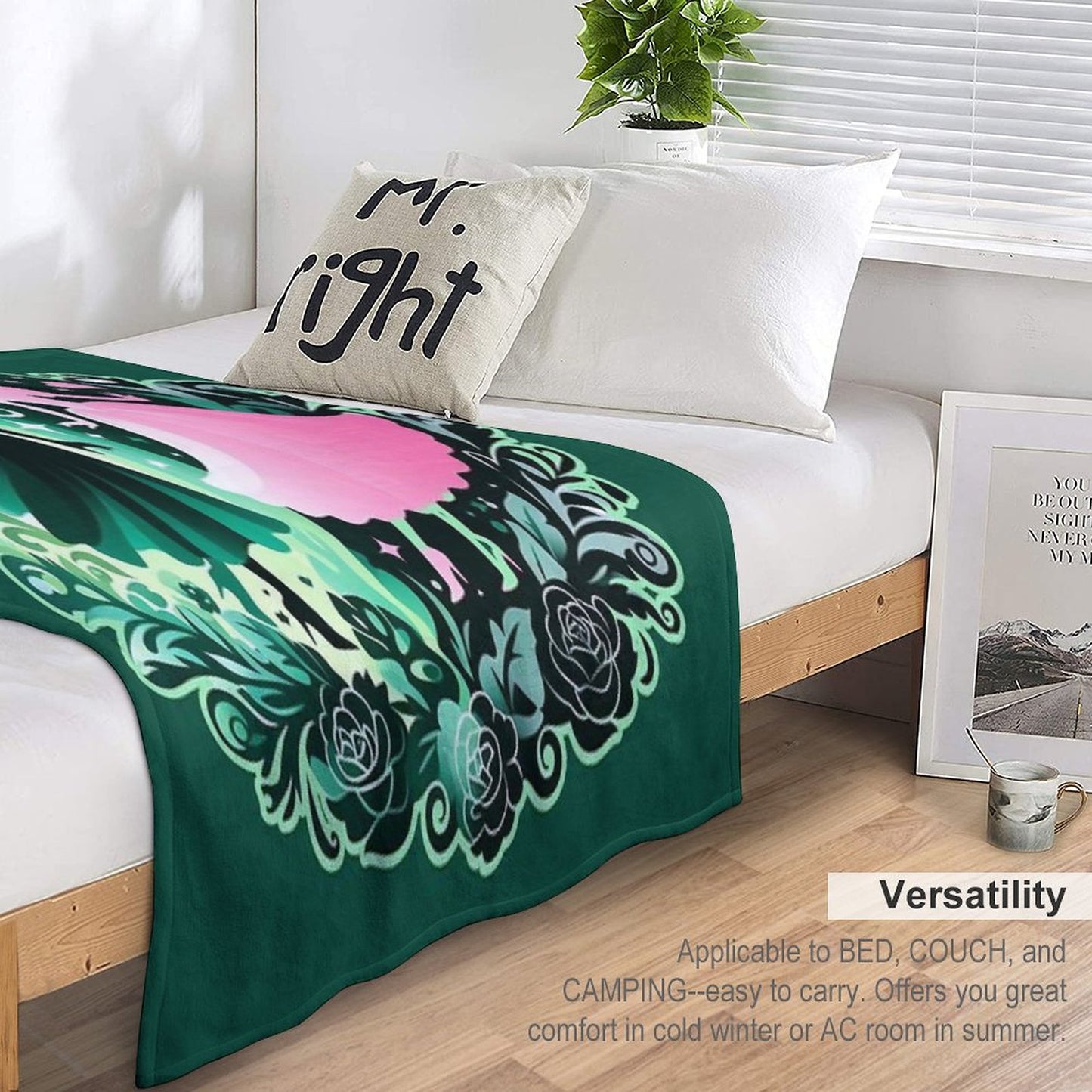 Elphaba & Glinda Wicked The Musical Throw Blanket