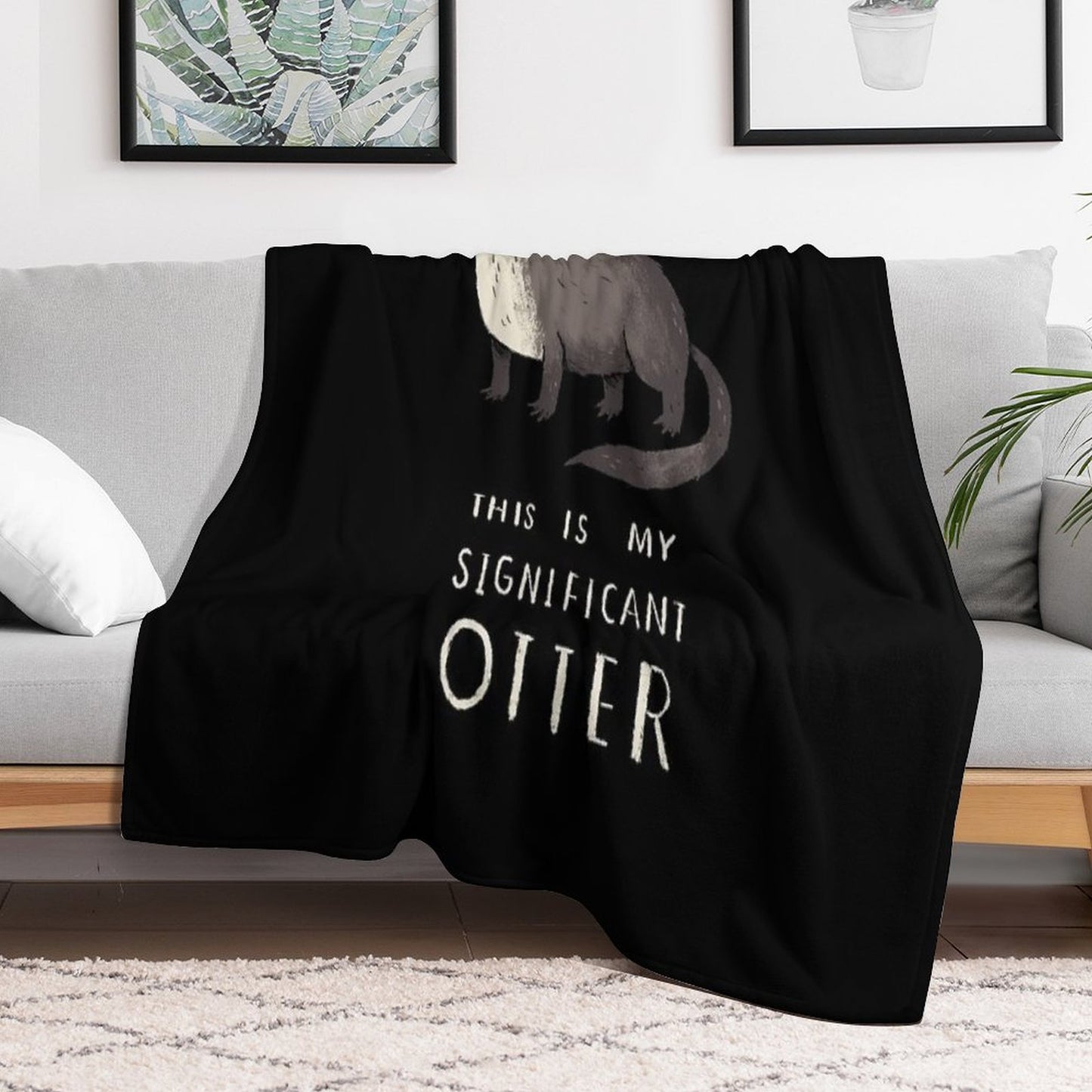 Significant Otter Throw Blanket