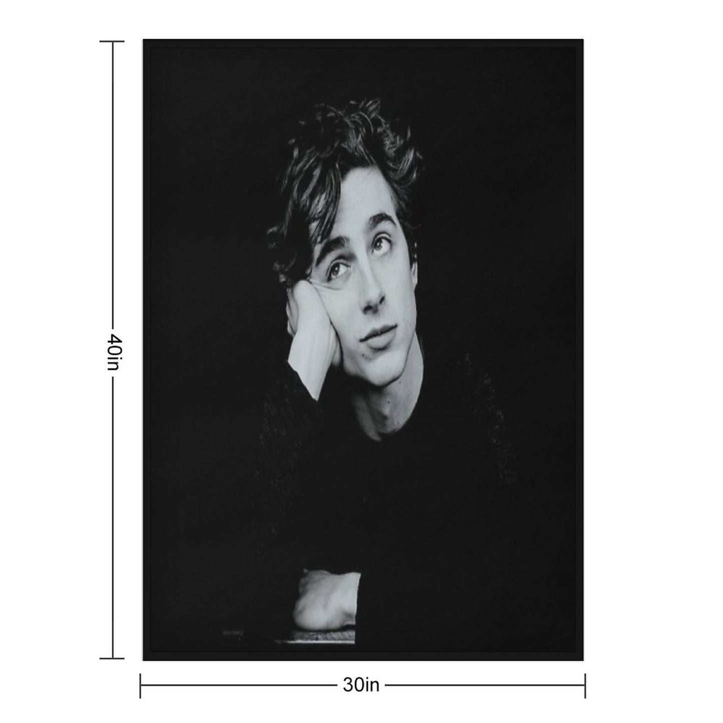 Timothee Chalamet Design Throw Blanket