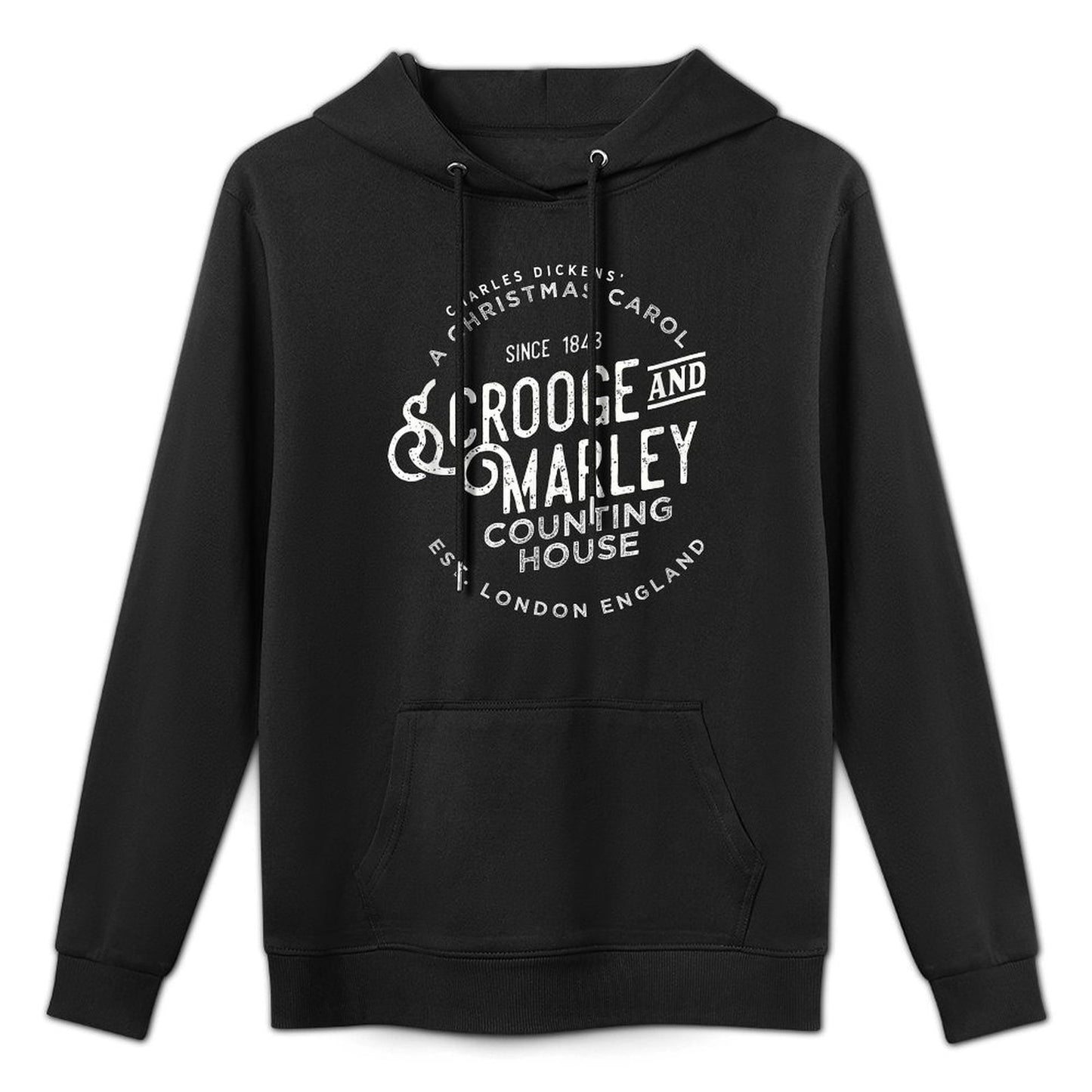 Christmas Carol, Scrooge Marley, Holiday Design, Tradition Pilling-Resistant Hoodie