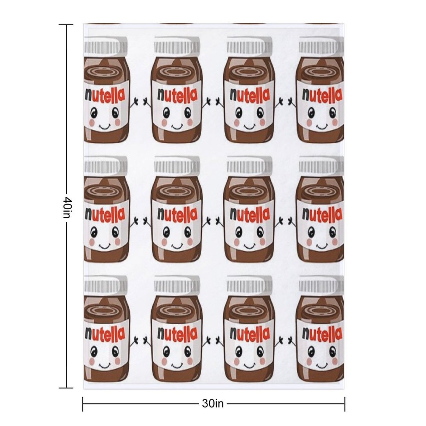 Nutella Cutie Throw Blanket