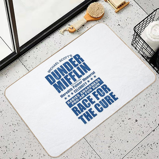 Dunder Mifflin Rabies Awareness Race for The Cure Bath Mat