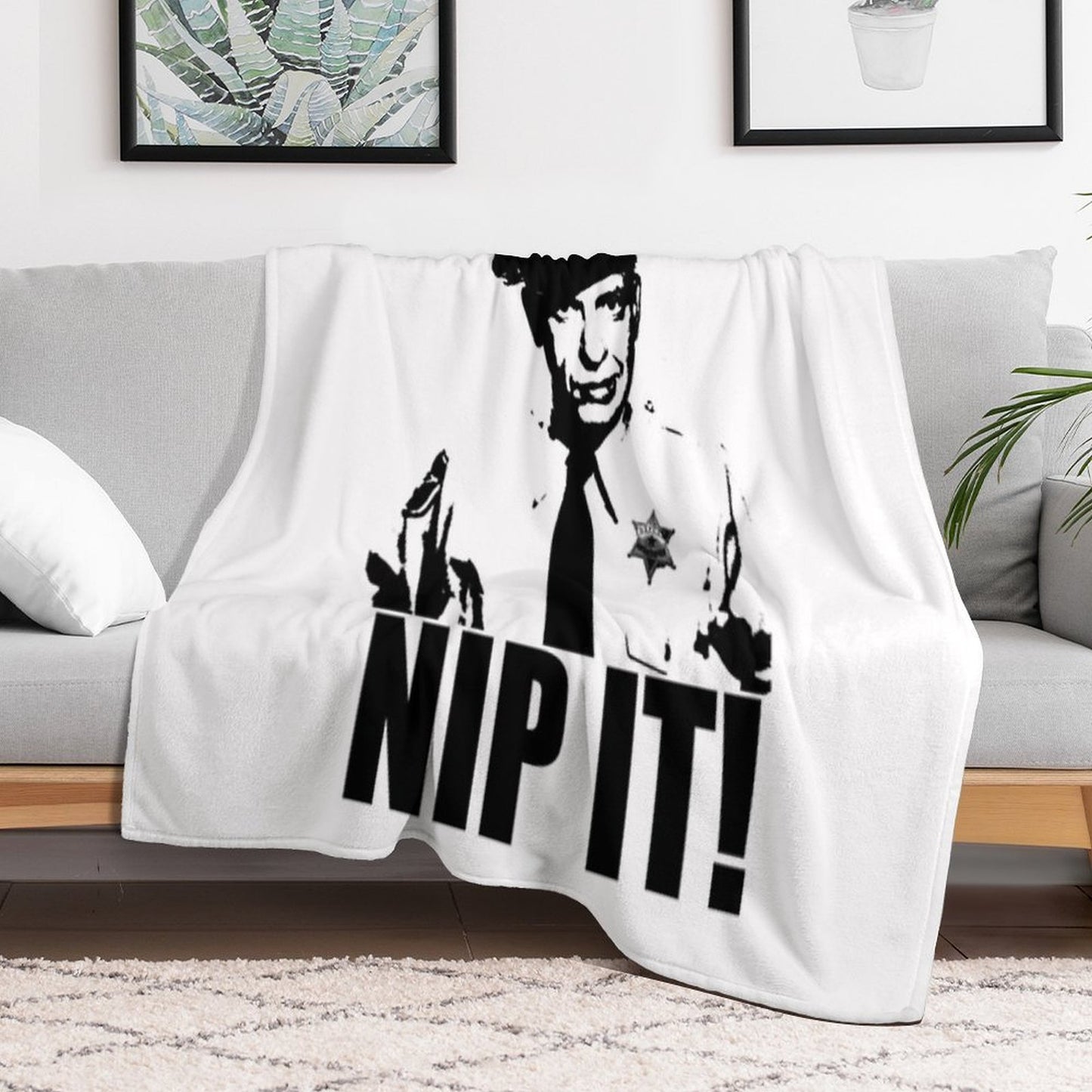 Andy Griffith Show T-ShirtBarney Fife - Nip It! Throw Blanket