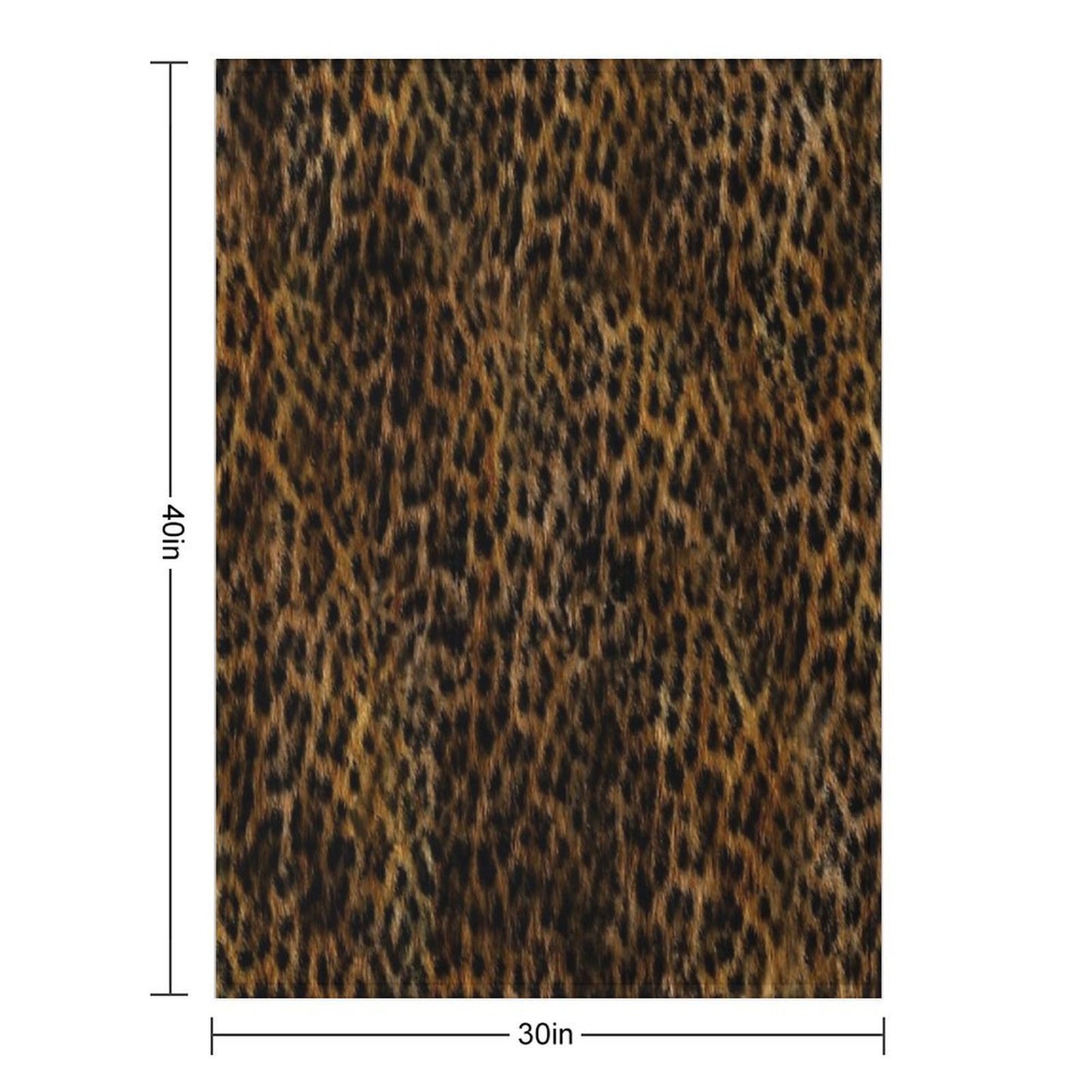 Cheetah Fur Texture Throw Blanket