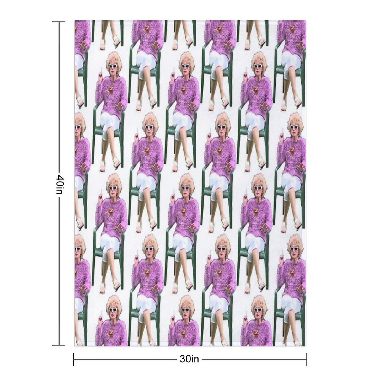 Kath And Kim Kath Having A Smoke Throw Blanket