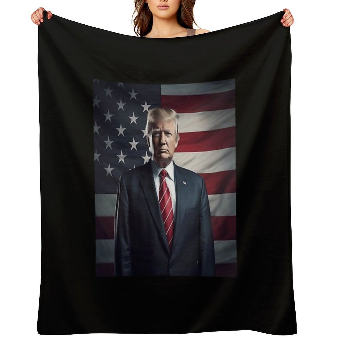 Donald Trump President Throw Blanket