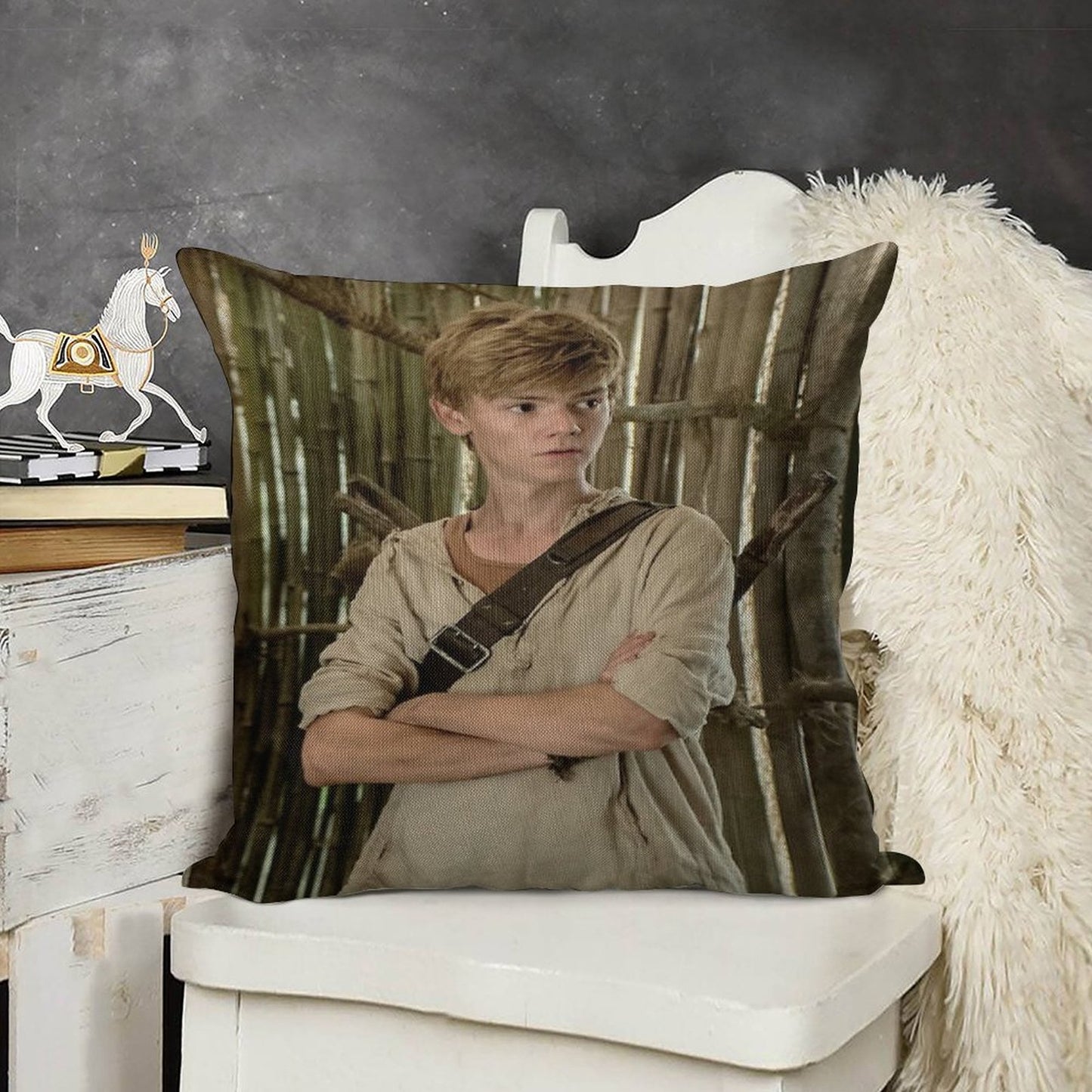 The Maze Runner - Newt Linen Throw Pillow Cover