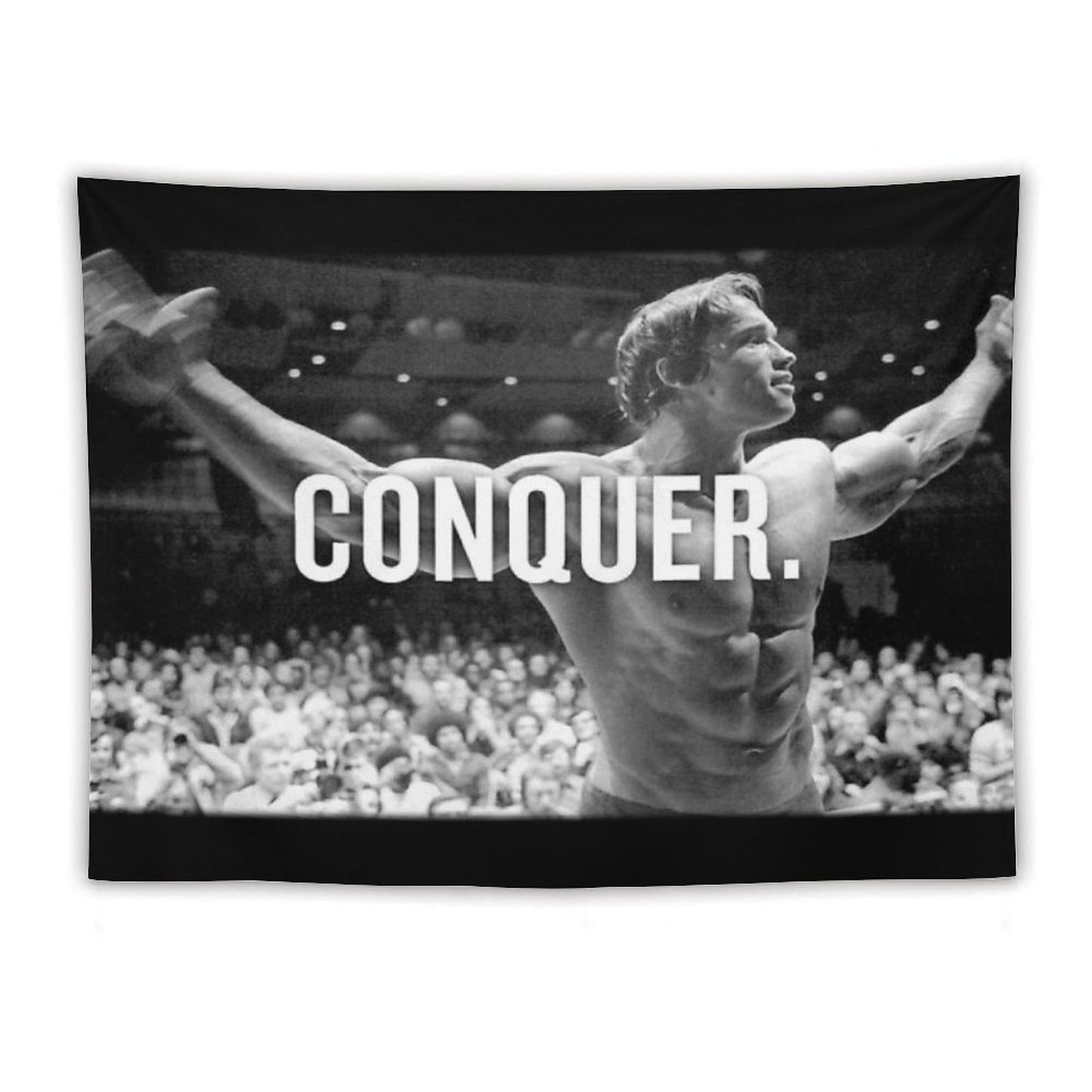 Arnold Schwarzenegger Conquer Tapestry
