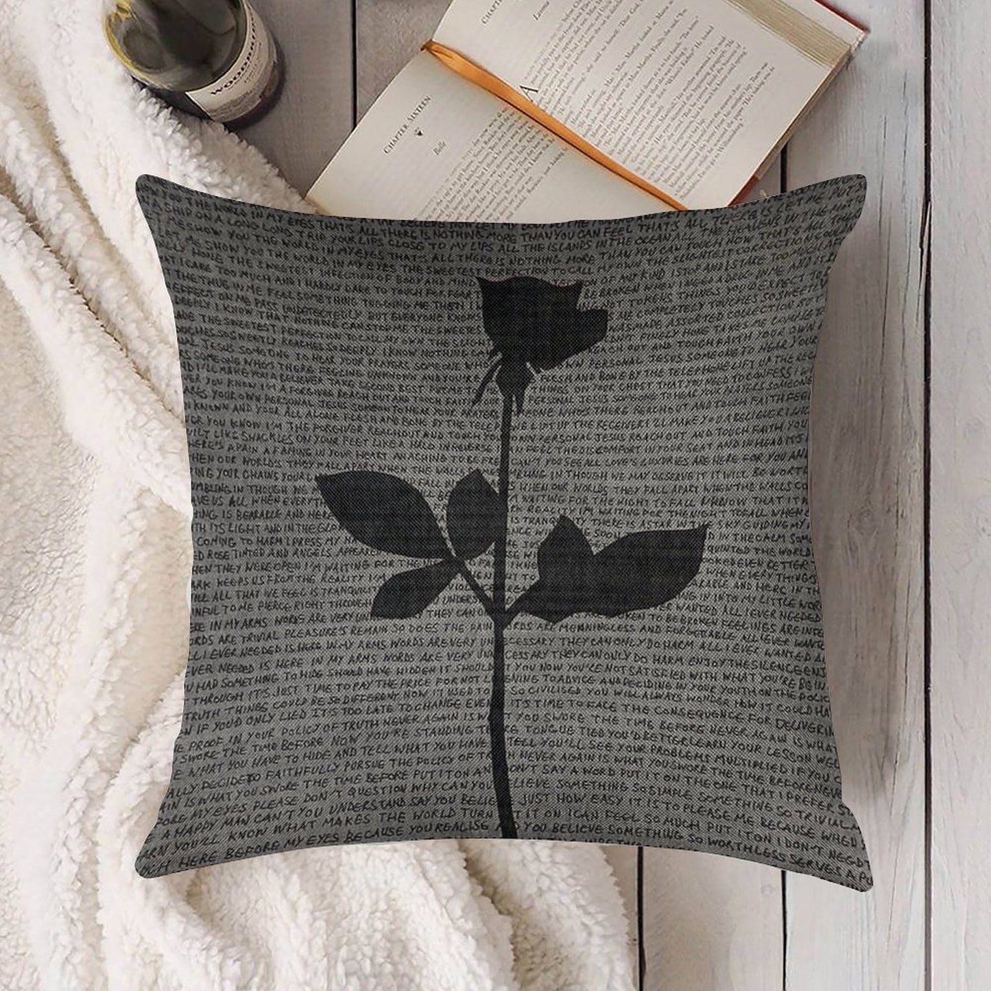 Best Selling Depeche Mode Violator Linen Throw Pillow Cover