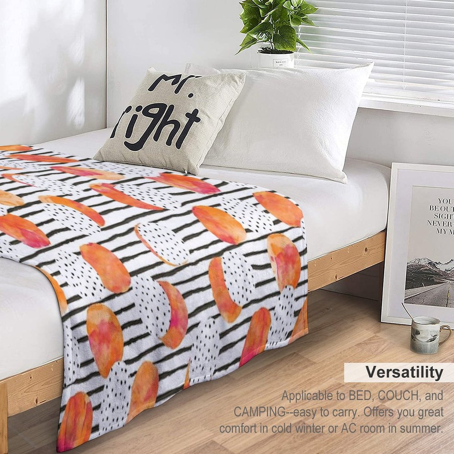 Fruity Orange Throw Blanket