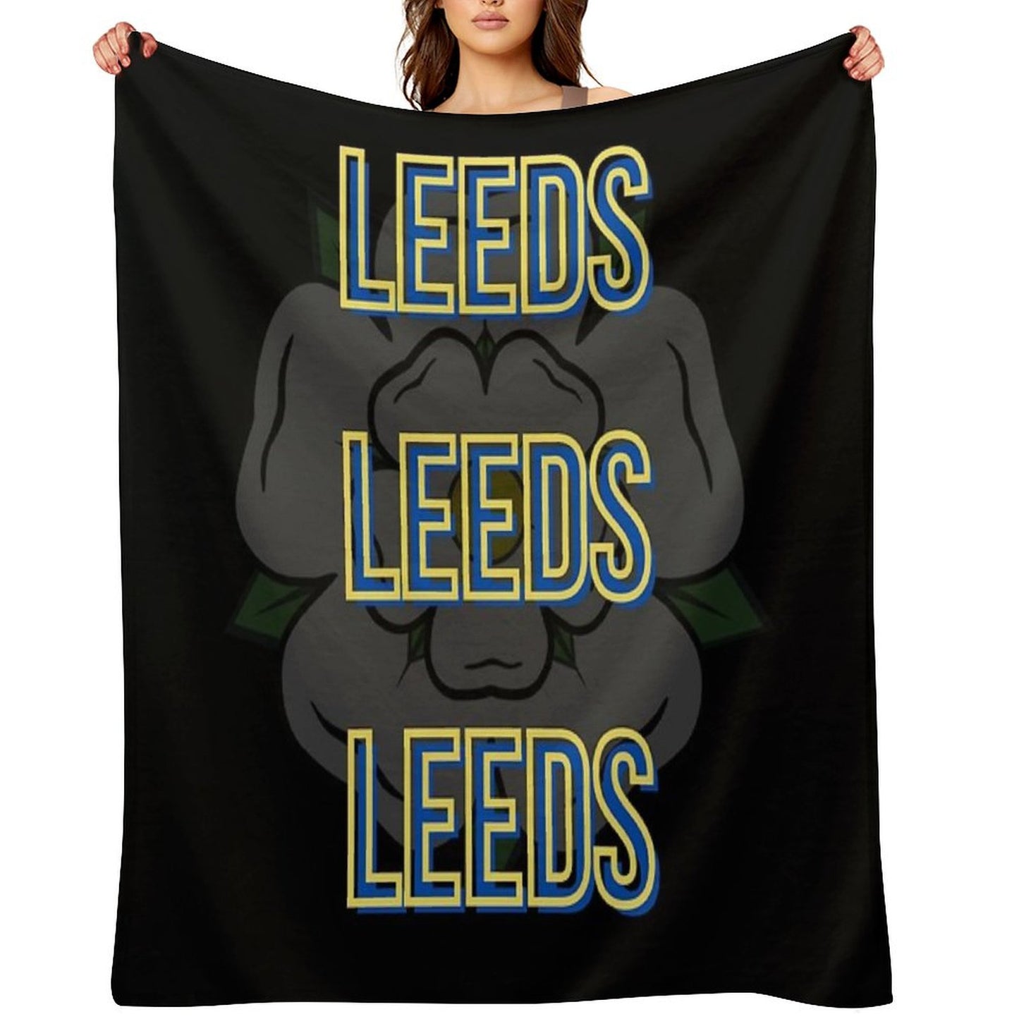 Leeds Leeds Leeds Throw Blanket