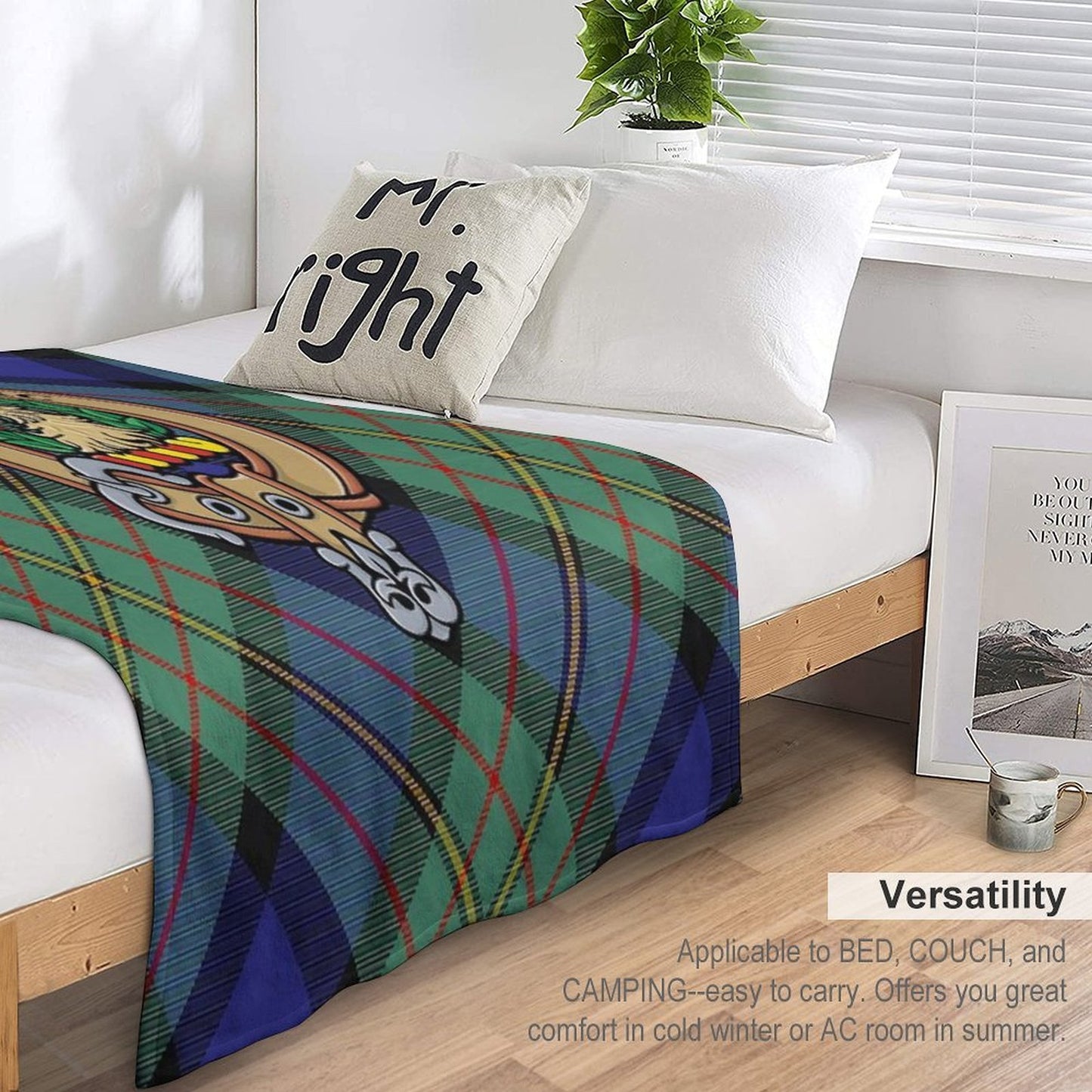 Clan MacLaren Crest Throw Blanket