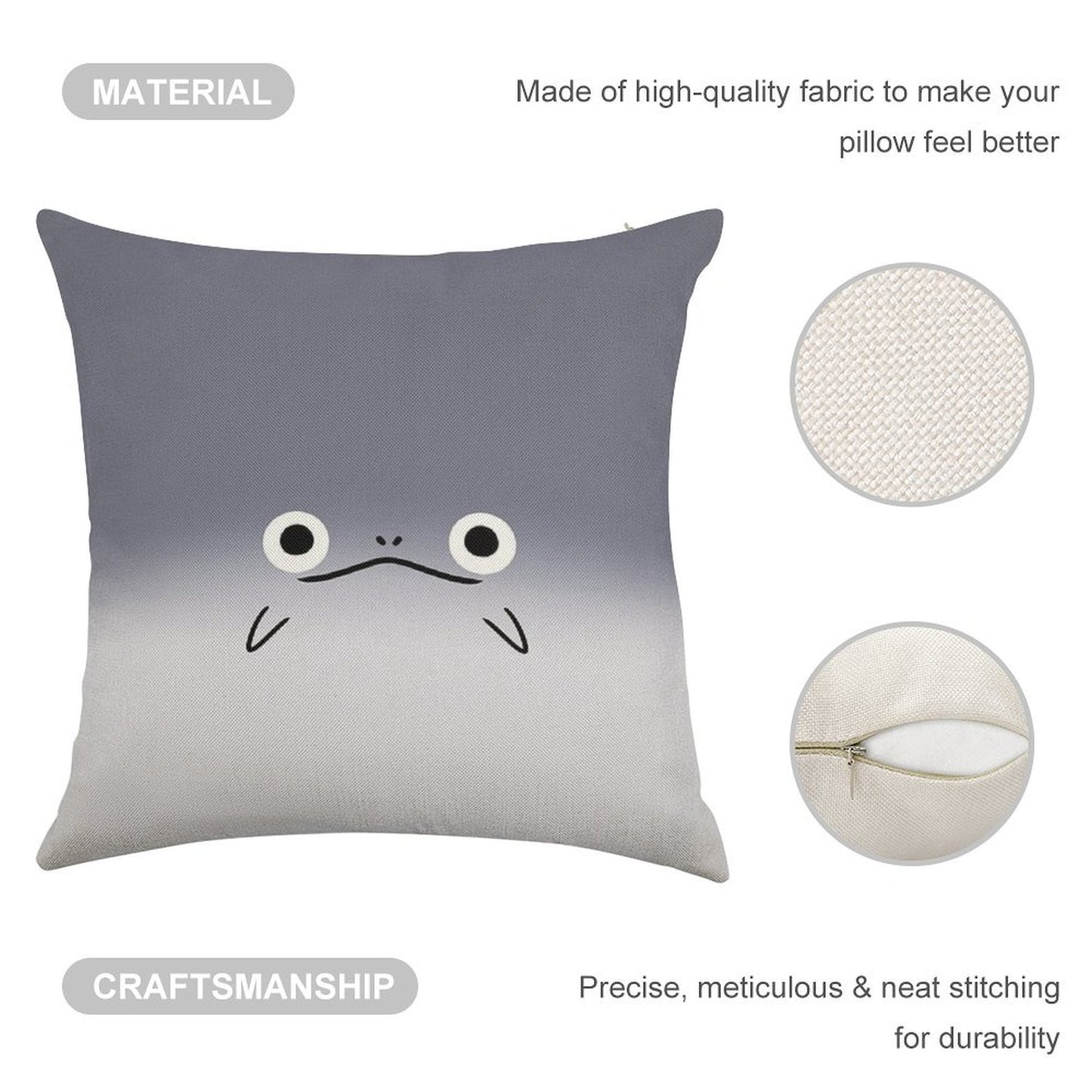 Namazu FFXIV Linen Throw Pillow Cover